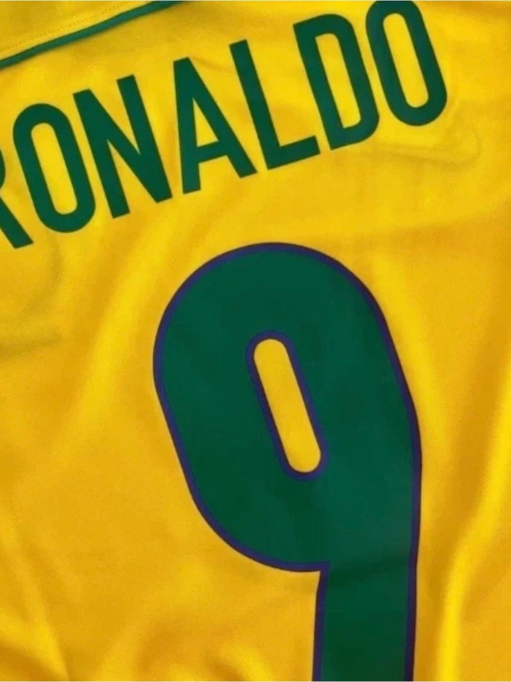 New Brazil Ronaldo Soccer Jersey 1998 World Cup - Picture 3 of 4